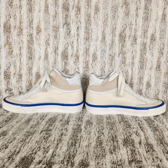 Rag & Bone RB "Army" High Top Sneakers White Blue | Women's Size 8.5 - Picture 7 of 16